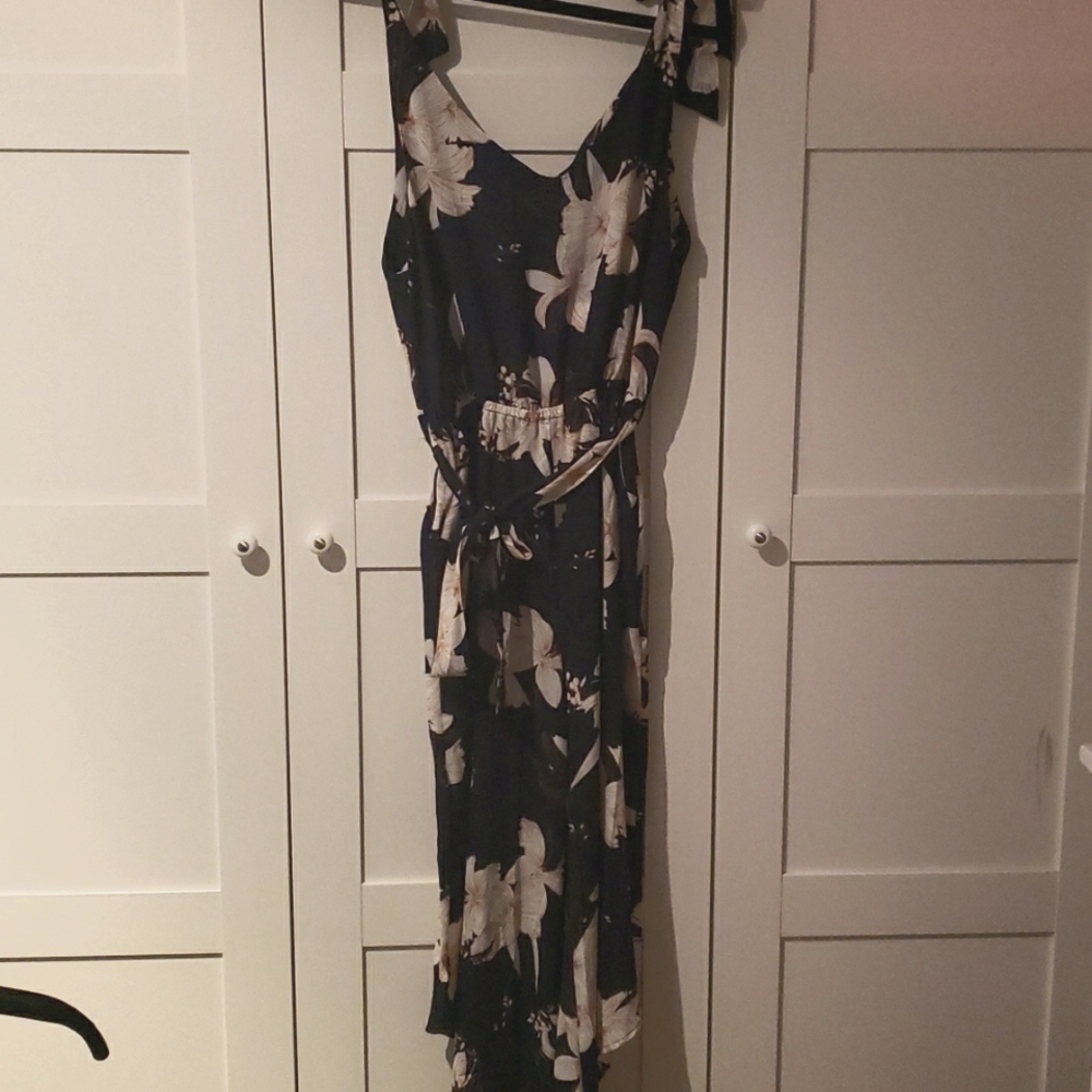 Wideleg cropped Floral Jumpsuit